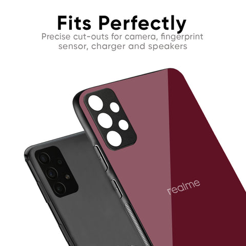 Classic Burgundy Glossy Case for Realme 10 Pro 5G