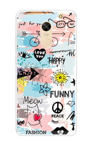Happy Doodle Soft Cover for Xiaomi Redmi 5 Plus