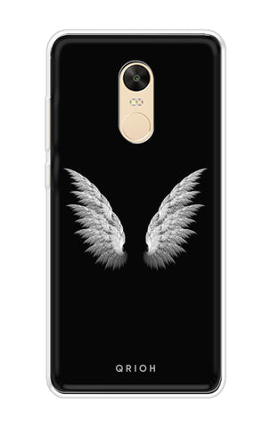 White Angel Wings Soft Cover for Xiaomi Redmi 5 Plus