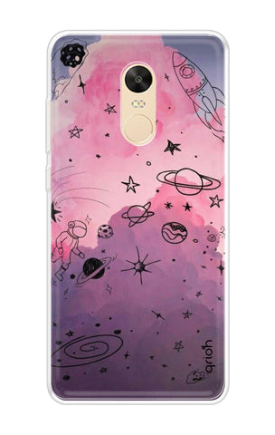 Space Doodles Art Soft Cover For Xiaomi Redmi 5 Plus