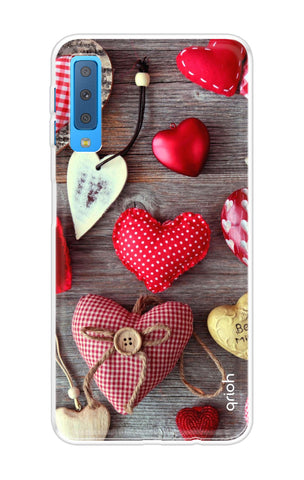 Valentine Hearts Soft Cover for Samsung A7 2018