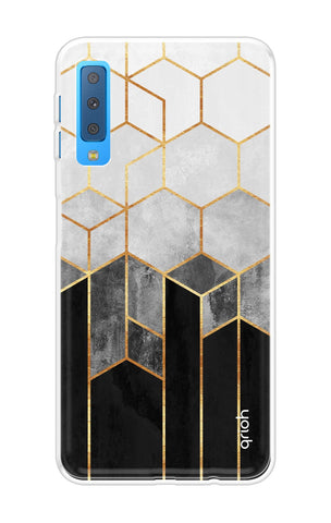 Hexagonal Pattern Soft Cover for Samsung A7 2018