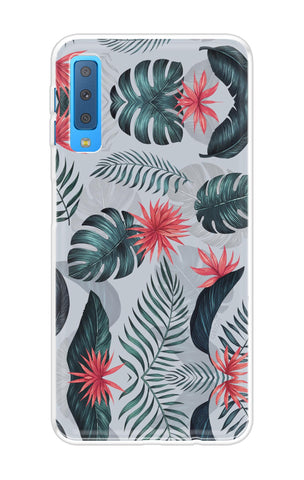 Retro Floral Leaf Soft Cover for Samsung A7 2018
