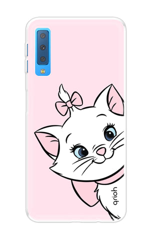 Cute Kitty Soft Cover For Samsung A7 2018