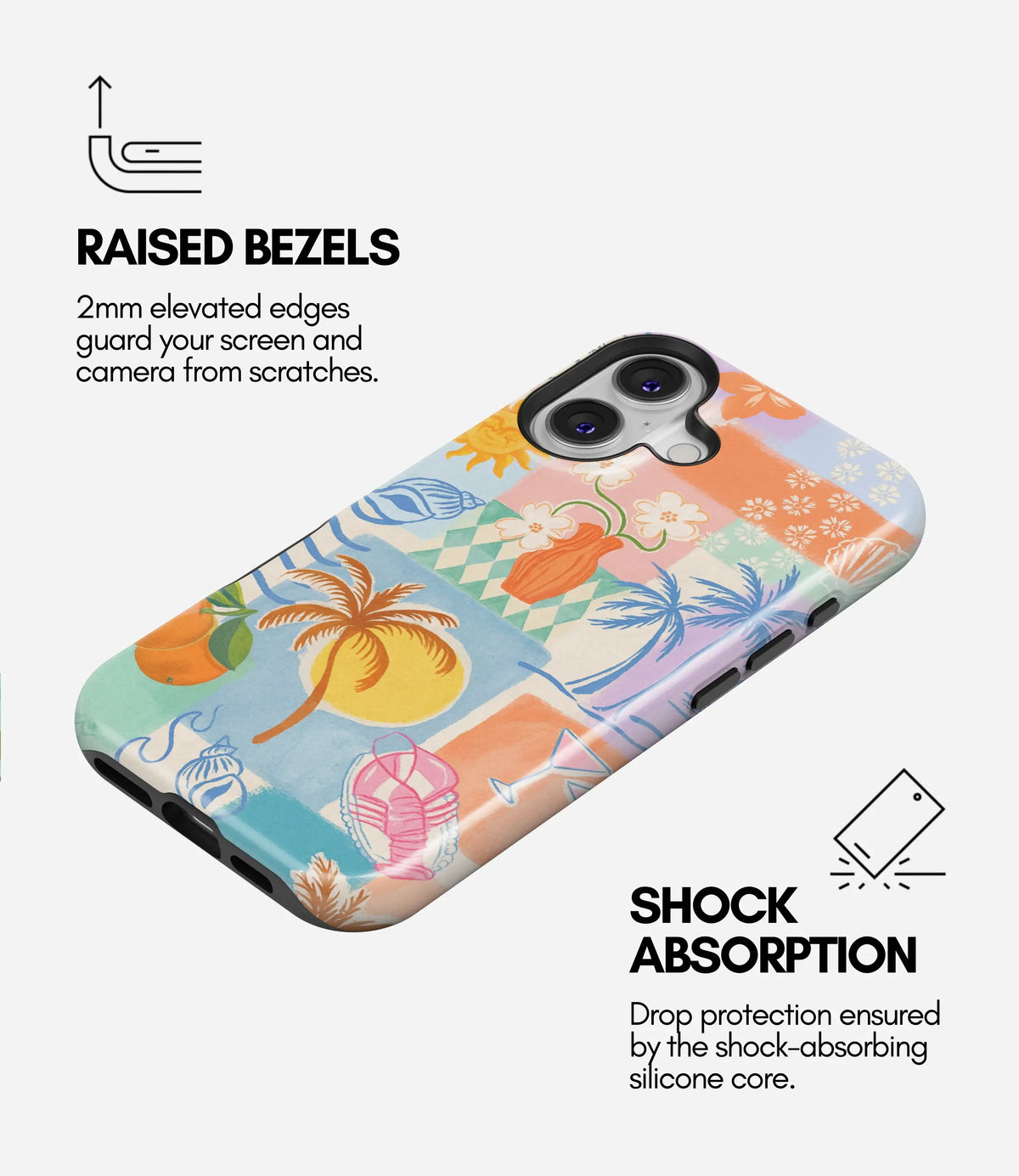 Coastal Dreamscape Premium Tough Shining Phone Case (Double Layer) Available For All iPhone Models