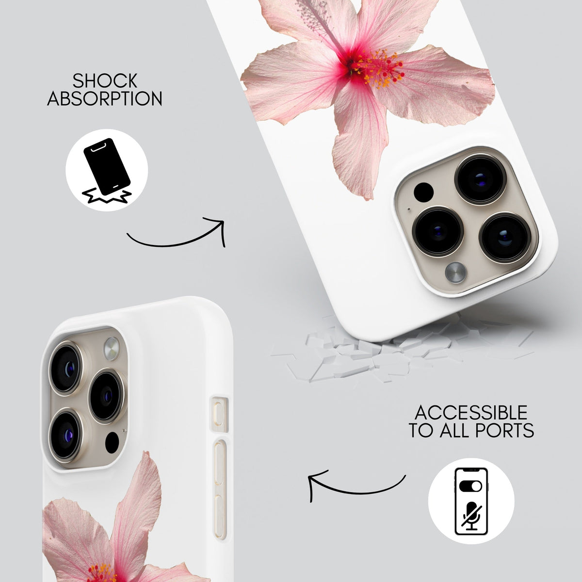 Pink Tea Premium Tough Shining Phone Case (Double Layer) Available For All iPhone Models