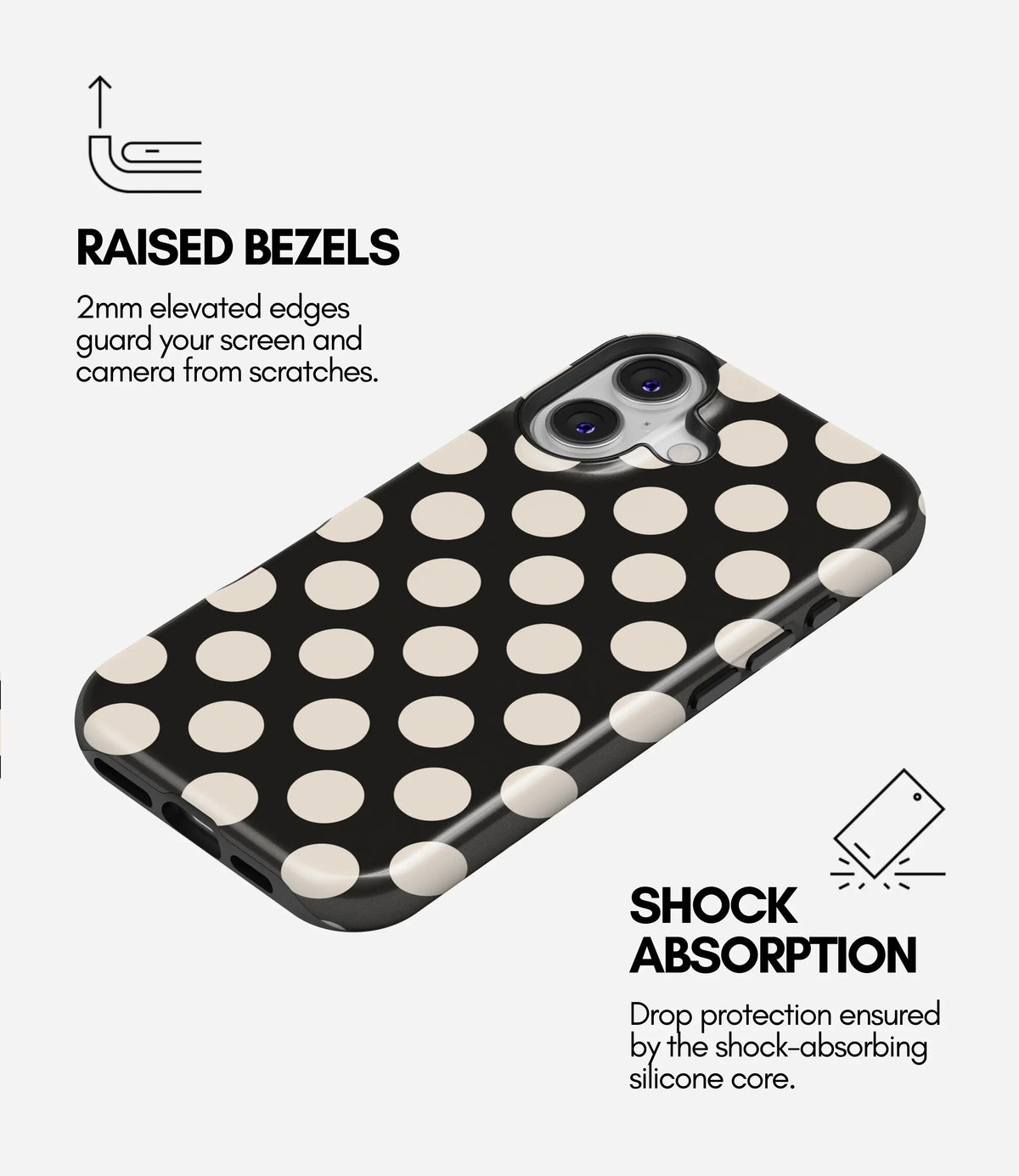Midnight Mousse Premium Tough Shining Phone Case (Double Layer) Available For All iPhone Models