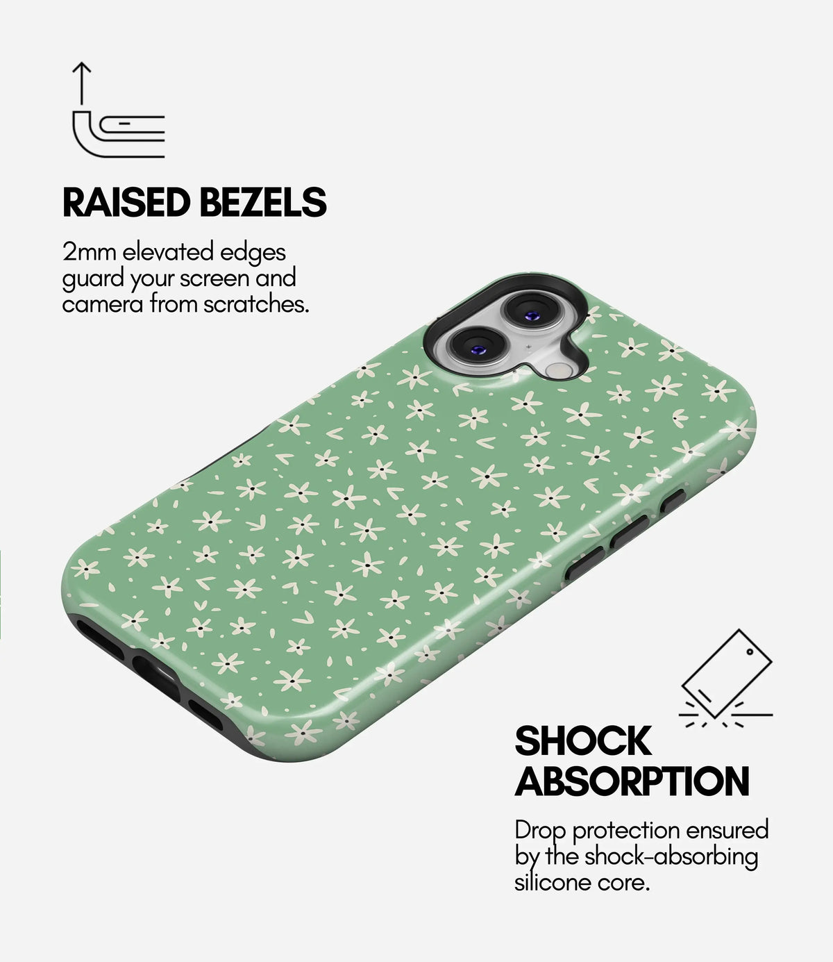 Mint Meadow Premium Tough Shining Phone Case (Double Layer) Available For All iPhone Models