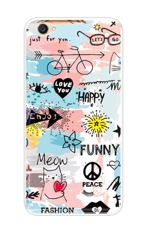 Happy Doodle Soft Cover for Vivo Y55s