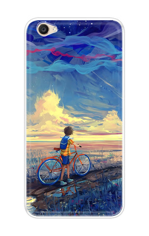 Riding Bicycle to Dreamland Soft Cover for Vivo Y55s