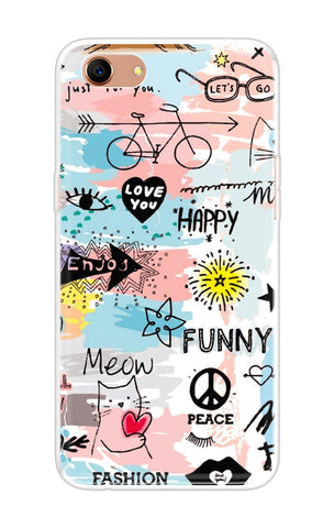 Happy Doodle Soft Cover for Oppo A83