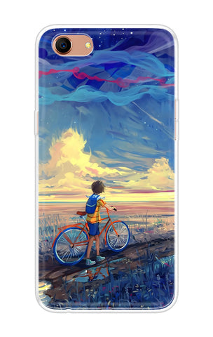 Riding Bicycle to Dreamland Soft Cover for Oppo A83
