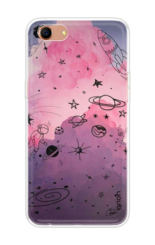 Space Doodles Art Soft Cover For Oppo A83