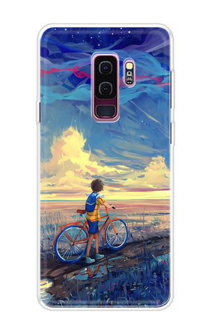 Riding Bicycle to Dreamland Soft Cover for Samsung S9 Plus