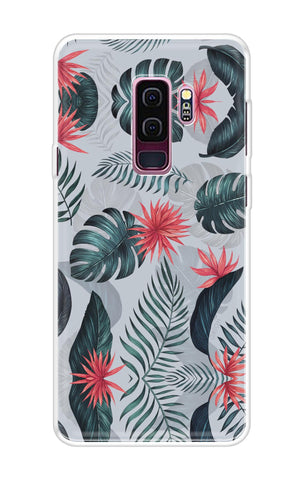 Retro Floral Leaf Soft Cover for Samsung S9 Plus