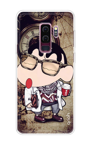 Nerdy Shinchan Soft Cover for Samsung S9 Plus