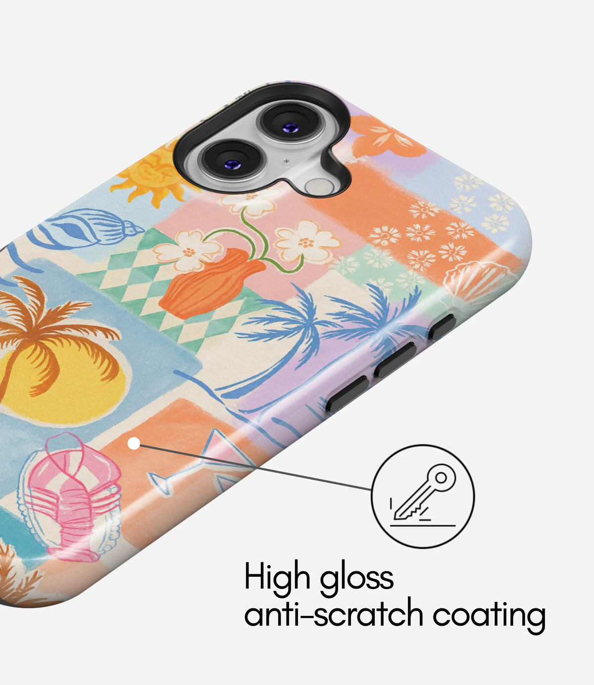 Coastal Dreamscape Premium Tough Shining Phone Case (Double Layer) Available For All iPhone Models