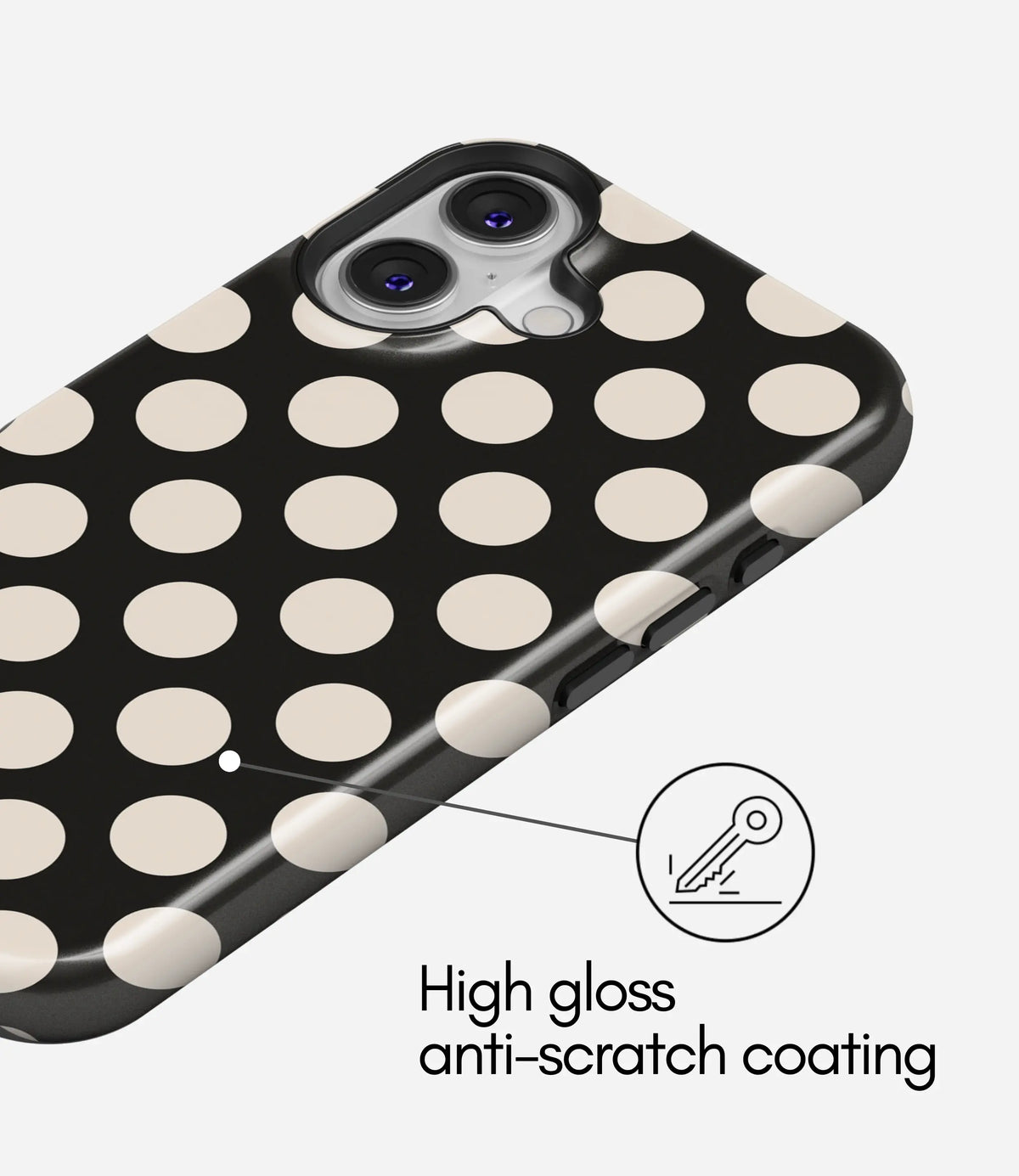 Midnight Mousse Premium Tough Shining Phone Case (Double Layer) Available For All iPhone Models