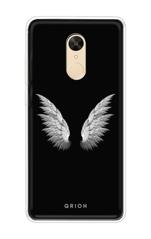 White Angel Wings Soft Cover for Redmi Note 5