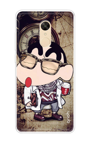 Nerdy Shinchan Soft Cover for Redmi Note 5