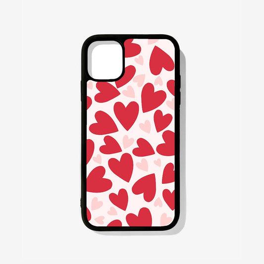 All Models Love Hearts Glass Case - Case On
