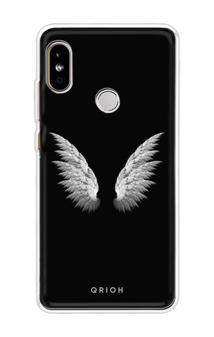 White Angel Wings Soft Cover for Redmi Note 5 Pro