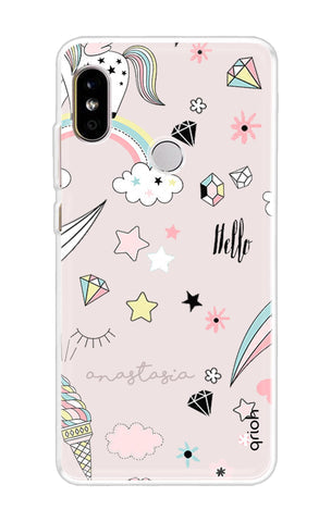 Unicorn Doodle Soft Cover For Redmi Note 5 Pro