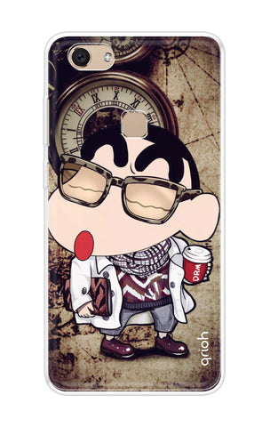 Nerdy Shinchan Soft Cover for Vivo V7