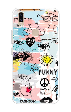 Happy Doodle Soft Cover for Vivo V9