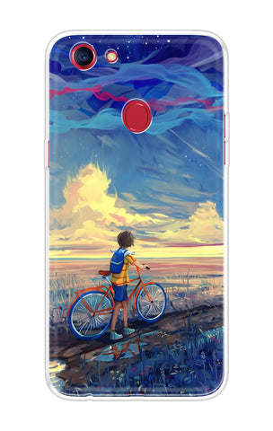 Riding Bicycle to Dreamland Soft Cover for Oppo F7