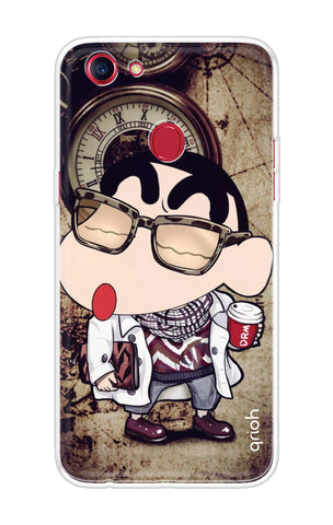 Nerdy Shinchan Soft Cover for Oppo F7