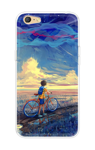 Riding Bicycle to Dreamland Soft Cover for Vivo Y71