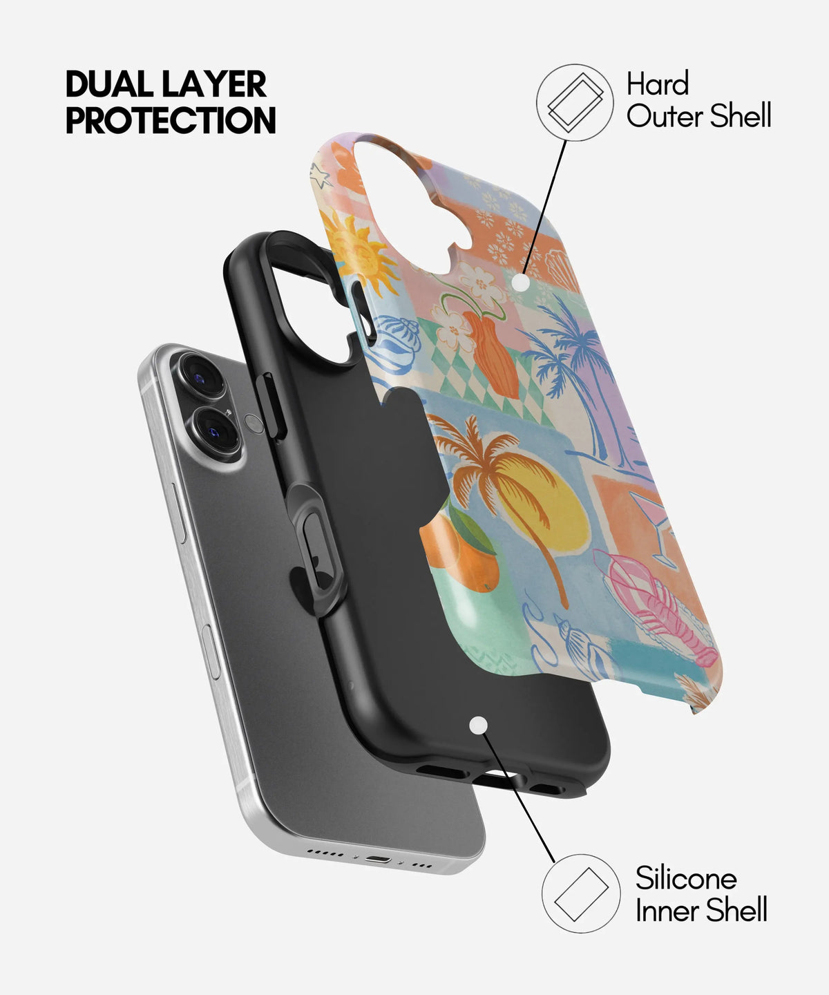 Coastal Dreamscape Premium Tough Shining Phone Case (Double Layer) Available For All iPhone Models