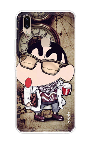 Nerdy Shinchan Soft Cover for Vivo V9 Youth