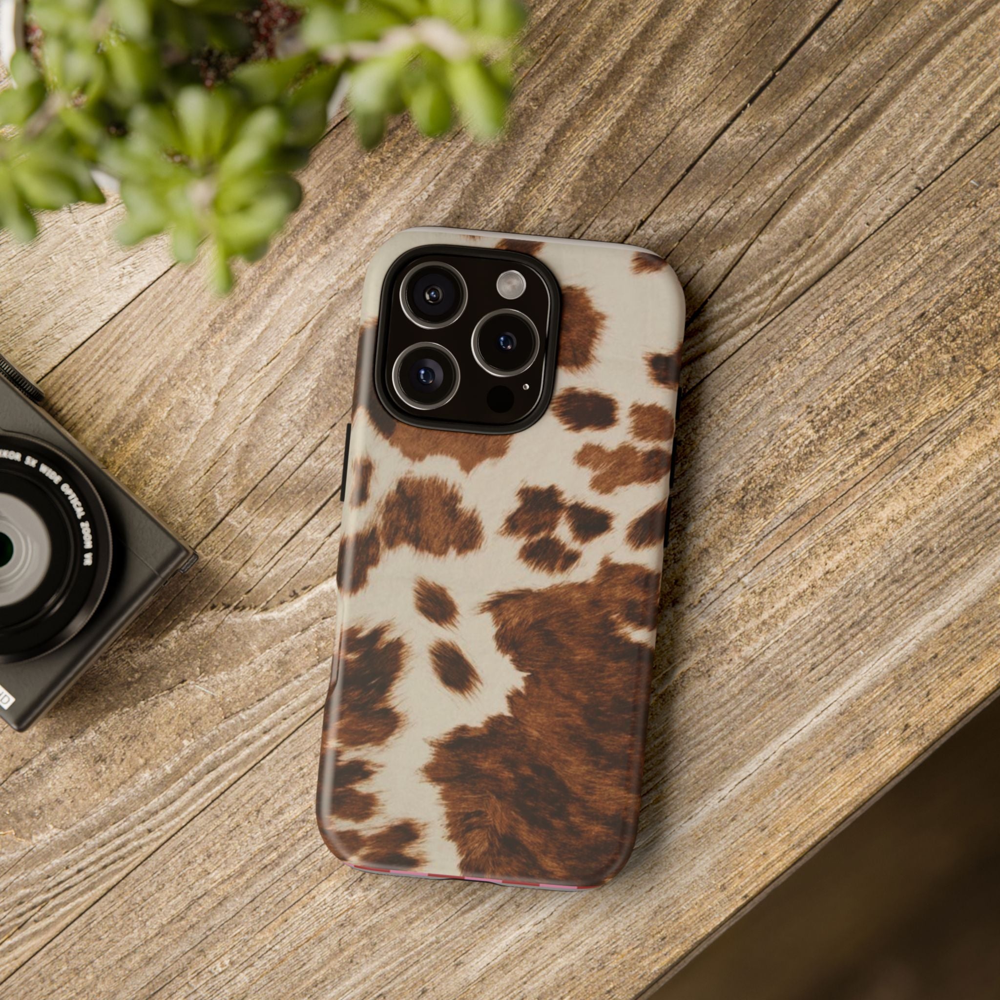 Cow Print Tough Case  Available For All iPhone Models