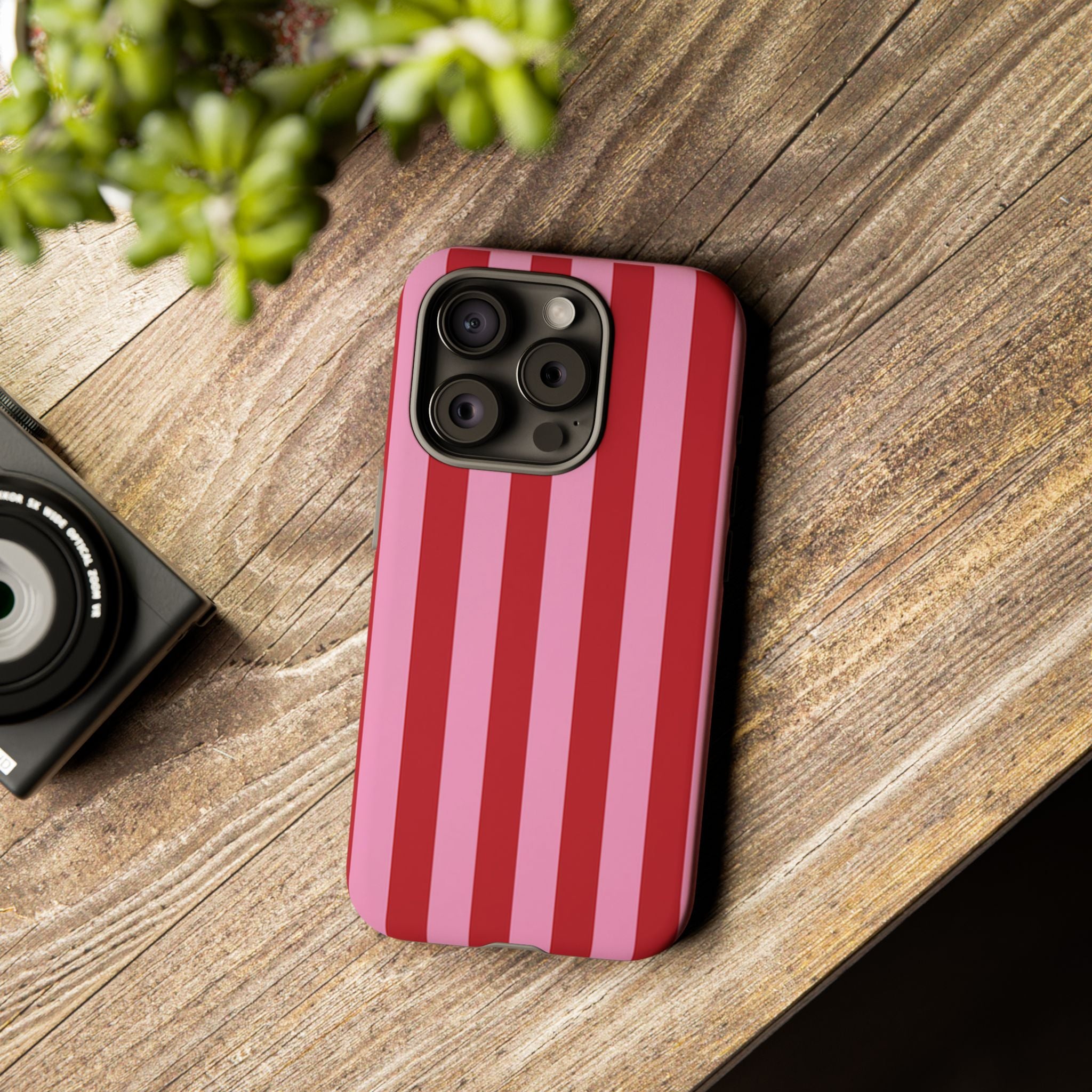 Rose Stripes Tough Case  Available For All iPhone Models