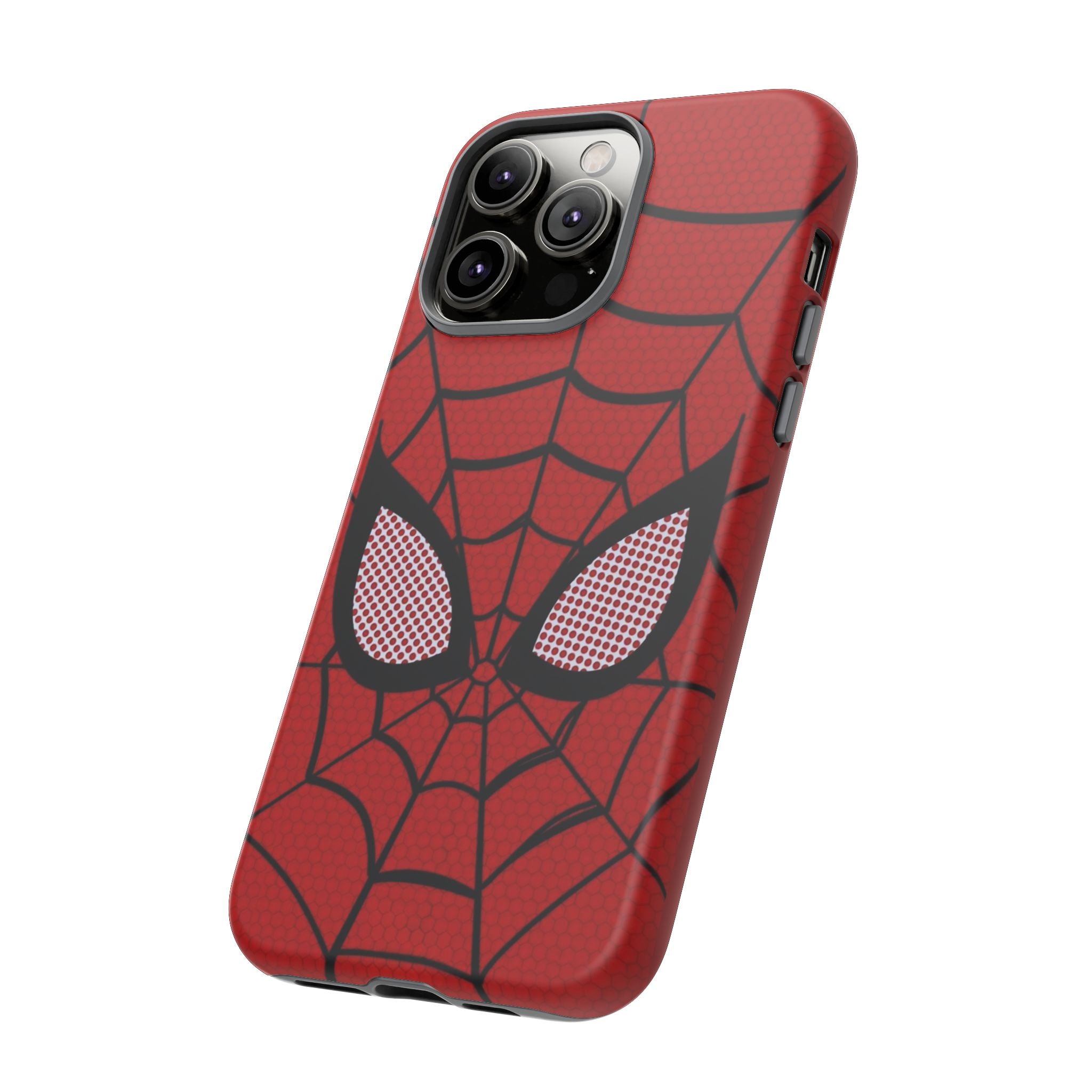 Scarlet Grid Mask Premium Tough Shining Phone Case (Double Layer) Available For All iPhone Models