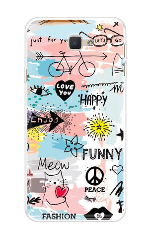 Happy Doodle Soft Cover for Samsung J7 NXT