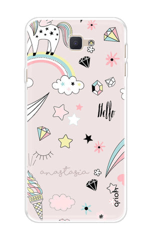 Unicorn Doodle Soft Cover For Samsung J7 NXT