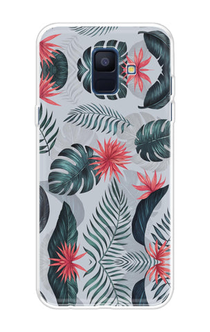 Retro Floral Leaf Soft Cover for Samsung A6