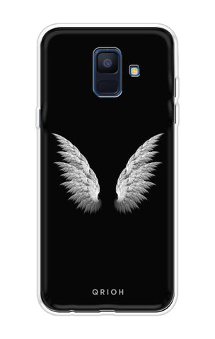 White Angel Wings Soft Cover for Samsung A6