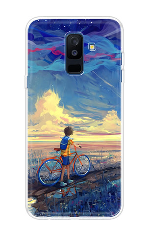 Riding Bicycle to Dreamland Soft Cover for Samsung A6 Plus