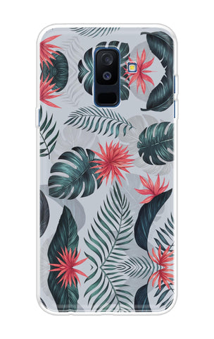 Retro Floral Leaf Soft Cover for Samsung A6 Plus