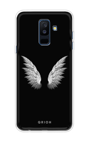 White Angel Wings Soft Cover for Samsung A6 Plus