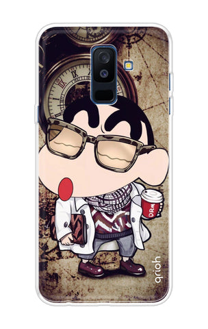 Nerdy Shinchan Soft Cover for Samsung A6 Plus