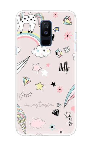 Unicorn Doodle Soft Cover For Samsung A6 Plus