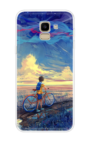 Riding Bicycle to Dreamland Soft Cover for Samsung J6
