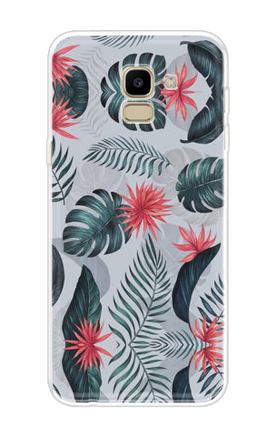Retro Floral Leaf Soft Cover for Samsung J6