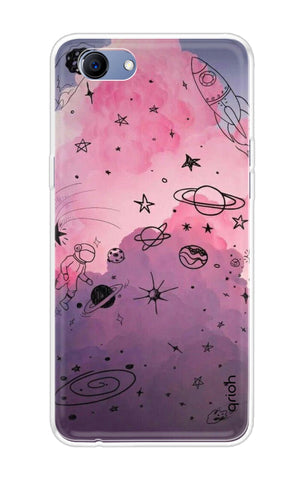 Space Doodles Art Soft Cover For Oppo Realme 1