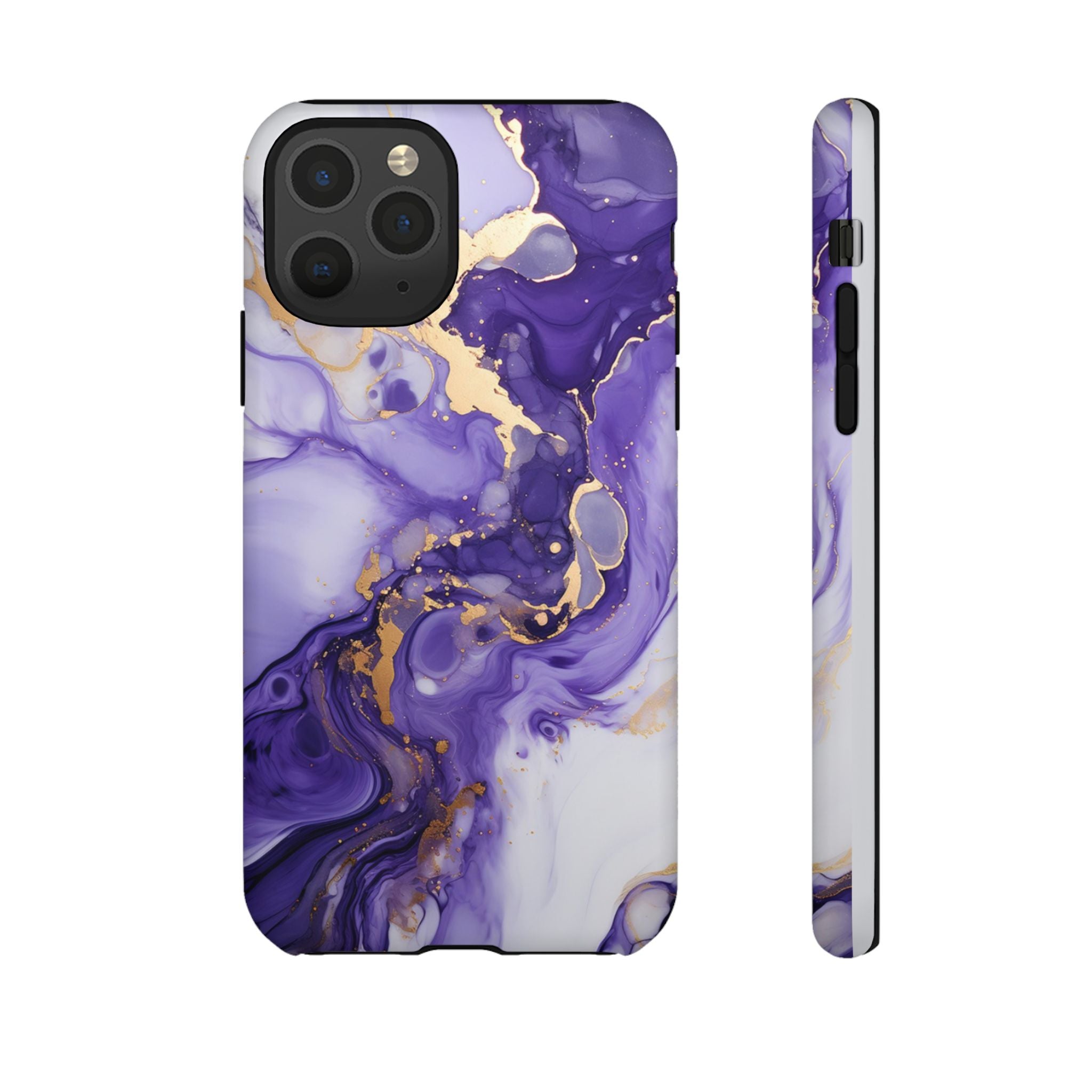 Violet Flow Premium Tough Shining Phone Case (Double Layer) Available For All iPhone Models